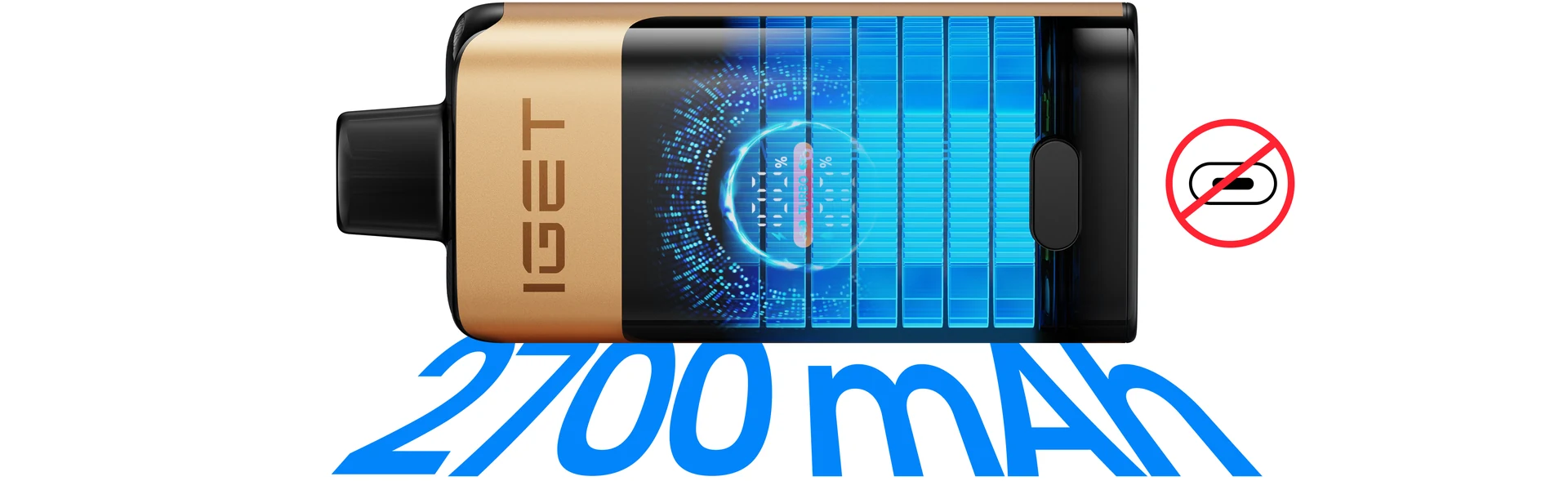 IGET ONE 2700 mAh marathon battery